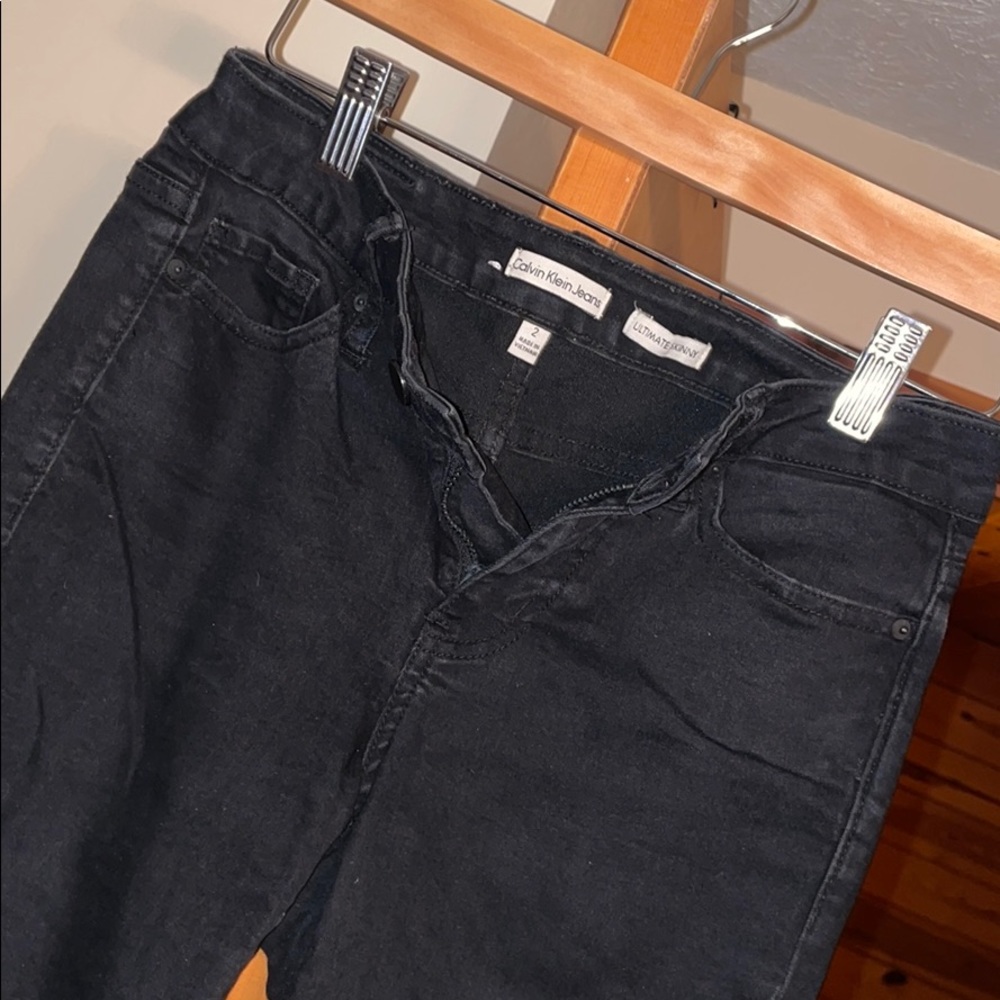 Black Calvin Klein jeans